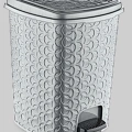 Rattan Star Pedallı Çöp Kovası 35  Lt. Royaleks-E249