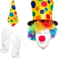 Renkli Palyaço Kostüm Seti – 5 Parça Aksesuar