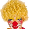 Sarı Renk Kıvırcık Afro Palyaço Seti