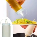 Şeffaf Kapaklı Sızdırmaz Yağlık Sosluk Şişesi Plastik Yağdanlık 400 ml AP-9028