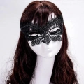 Siyah Renk Dantel Kesim Dantel İşlemeli Balo Parti Maskesi 10 No