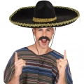 Sombrero Meksika Şapkası Mariachi Altın Şeritli Yetişkin Boy