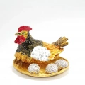 Swaroski Taşlı Yumurtalı Tekli Tavuk Alk1909