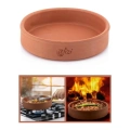 Toprak Güveç, Fırın Kabı, Yuvarlak Fırın Tepsisi Büyük Boy 30 cm