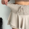 ÇOK SATAN  Ayrobin Şortlu Etek - Bej -