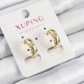 Xuping Çit Halka Model Gold Renk Kadın Küpe