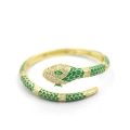 Zirkon Yılan Bilezik - Yeşil