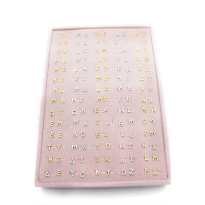 140lı Standlı Harf Tragus Küpe - ÇOK RENKLİ