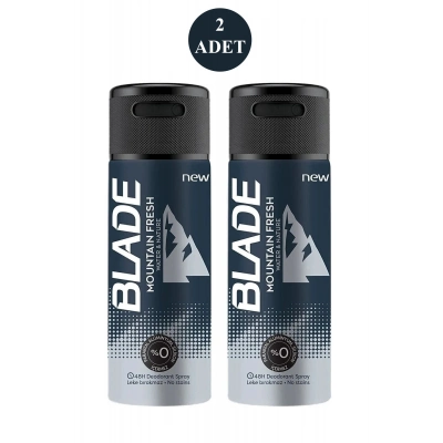 2 Adet Mountain Fresh Erkek Deodorant 150ml Leke Bırakmaz