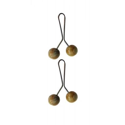 2 Adet Tesettür Eşarp ve Şal Klipsi Hardal