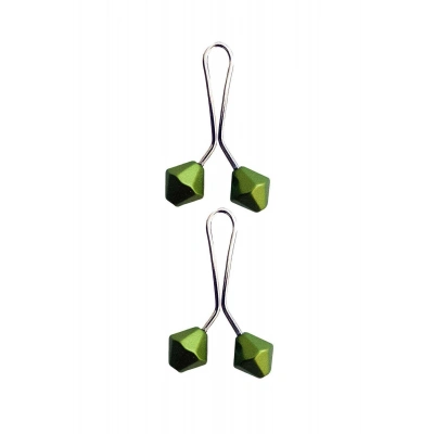 2 Adet Tesettür Eşarp ve Şal Klipsi Yeşil