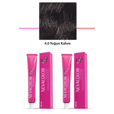 2 li Set Premium 4.0 Yoğun Kahve - Kalıcı Krem Saç Boyası 2 X 50 g Tüp