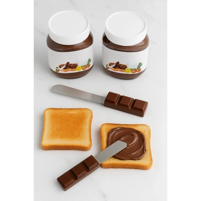 2’li Paslanmaz Çelik Çikolata Bıçağı Seti 18 cm