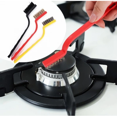 3 Parça Tel Fırça Detaylı Temizlik Seti