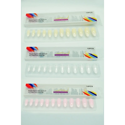 3 Renk Toplam 36 Adet Badem Tırnak Tak Ve Çık Kendinden Yapışkanlı Takma Tırnak