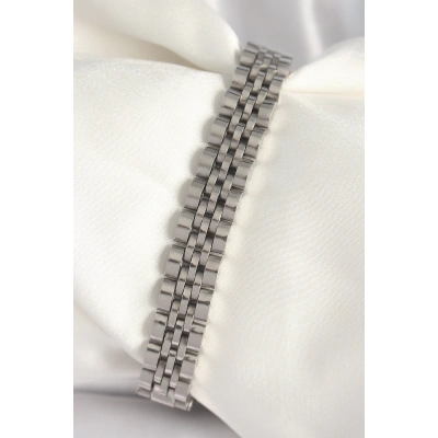 316L Çelik Gümüş Renk Zincir Model Erkek Bileklik