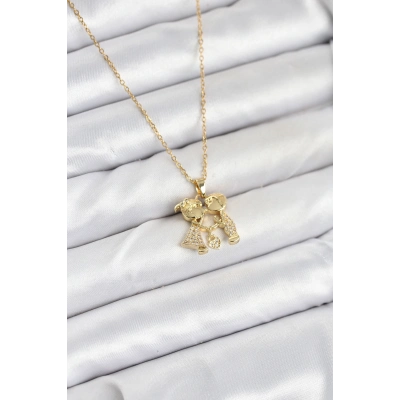 316L Çelik Zincir Gold Renk Erkek Kız Model Kadın Kolye