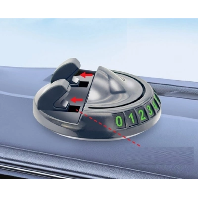 360° Dönebilen Yapışkanlı Numaratörlü Araç Telefon Tutucu