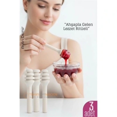 3’lü Ahşap Mini Kaşık Seti – 6.5 cm Reçel, Bal ve Sos Servisi İçin Doğal Sunum Kaşıkları