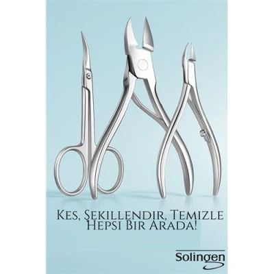 3’lü Paslanmaz Manikür Seti – Tırnak Makası, Et Pens, Kavisli Makas | Evde Profesyonel Bakım