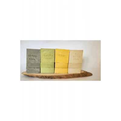 Bfs Doğal Üretim Sabunu Karışık (Argan-Defne-Bıttım-Saf Zeytinyağlı) 12Li Set