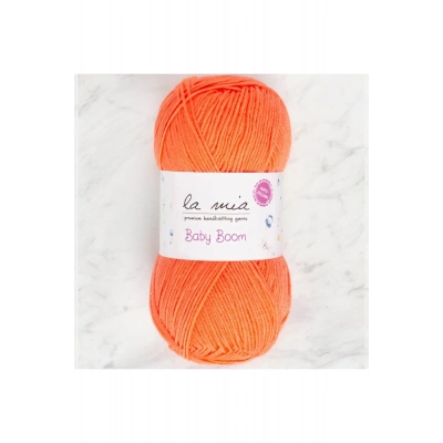 La Mia Baby Boom Neon Turuncu El Örgü İpi - 1212 - 34109