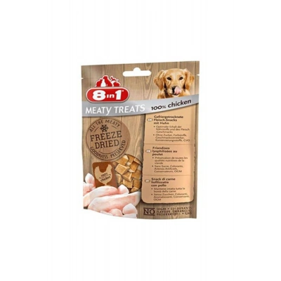 8 in 1 Freeze Dried Tahılsız Kurutulmuş Tavuklu Köpek Ödül Maması 50 Gr