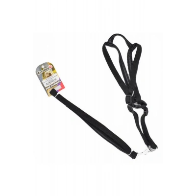 Euro Dog Köpek Uzatma Tasması ve Göğüs Tasması Takımı Siyah 19 Mm 120 Cm