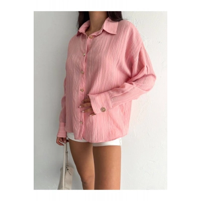 Çizgili Oversize Gömlek