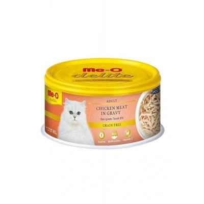 Meo Delite Tahılsız Soslu Tavuk Etli Yetişkin Konserve Kedi Maması 80 Gr