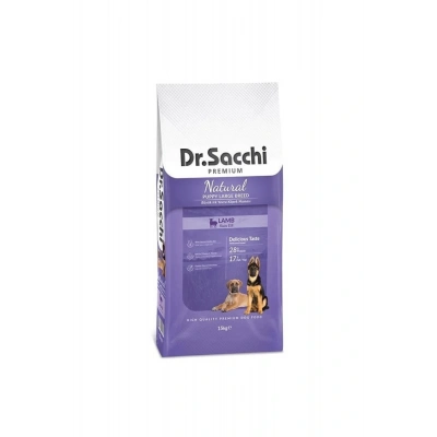 Dr.Sacchi Puppy Büyük Irk Kuzu Etli Yavru Köpek Maması 15 Kg