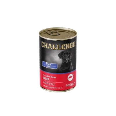Challenge Pate Sığır Etli Yetişkin Konserve Köpek Maması 400 Gr