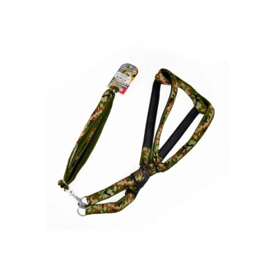 Euro Dog Uzatmalı Göğüs Tasması Kamuflaj Desenli Xlarge