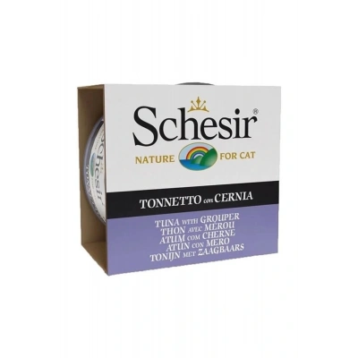 Schesir Ton Balıklı Ve Orfoz Balıklı Jöleli Konserve Yetişkin Kedi Maması 85 Gr