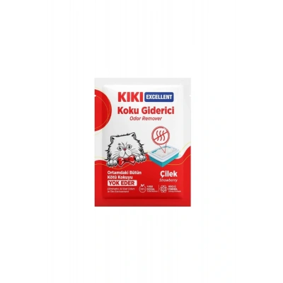 Kiki Excellent Çilek Kokulu Kedi Kumu Koku Giderici 25 Gr