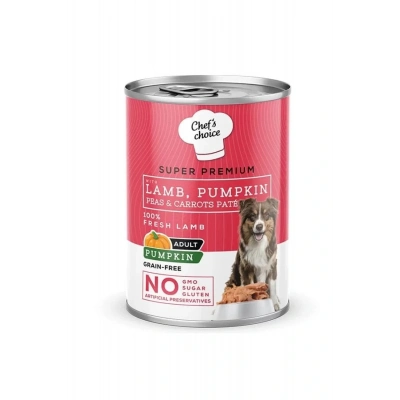 Chefs Choice Kıyılmış Kuzu Etli Ve Balkabaklı Yetişkin Köpek Konservesi 400 Gr