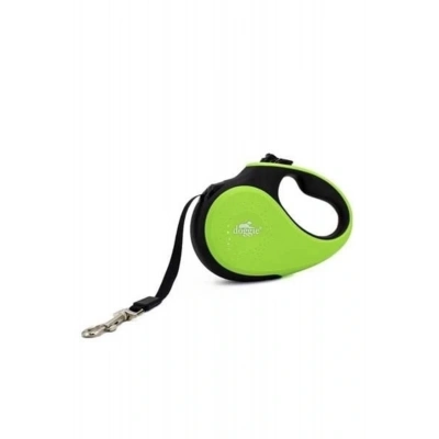Doggie Soft Otomatik Köpek Uzatma Tasması Medium Yeşil 25 Kg 5 Mt