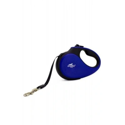 Doggie Soft Otomatik Köpek Uzatma Tasması Medium Royal Mavi 25 Kg 5 Mt