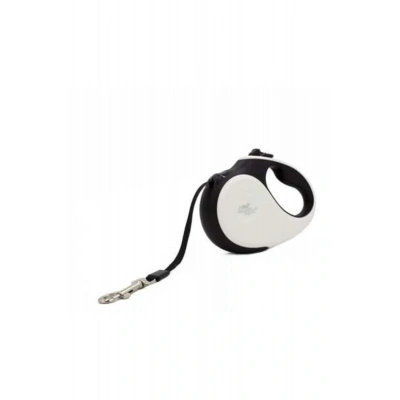 Doggie Soft Otomatik Köpek Uzatma Tasması Large Beyaz 50 Kg 5 Mt