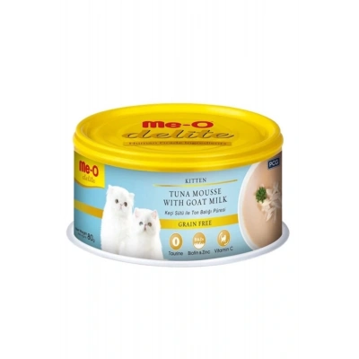 Meo Delite Tahılsız Keçi Sütlü Ve Ton Balıklı Yavru Konserve Kedi Maması 80 Gr