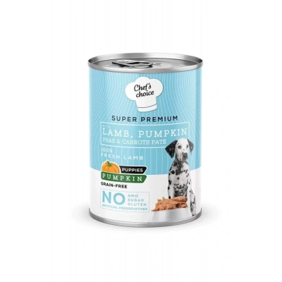 Chefs Choice Kıyılmış Kuzu Etli Ve Balkabaklı Yavru Köpek Konservesi 400 Gr