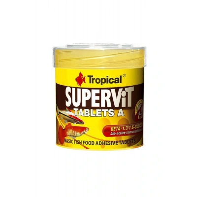Süpervit Tablets A Cama Yapışan Tablet Balık Yemi 15 Ml 10 Gr