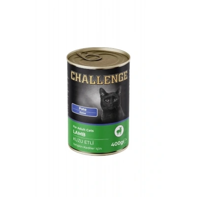 Challenge Pate Kuzu Etli Yetişkin Konserve Kedi Maması 400 Gr