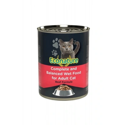 Econature Sığır Etli Yetişkin Konserve Kedi Maması 400 Gr