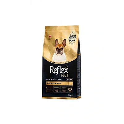 Plus French Bulldog Hypoallergenic Tavuklu Yetişkin Köpek Maması 3 Kg