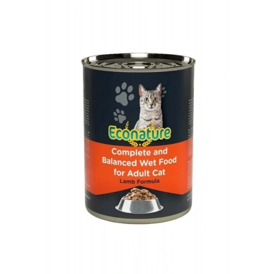 Econature Kuzu Etli Yetişkin Konserve Kedi Maması 400 Gr