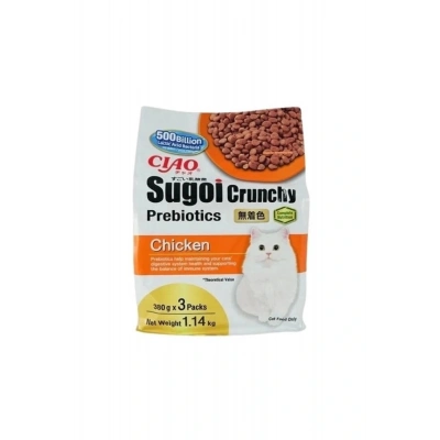 Inaba Ciao Sugoi Crunchy Tavuklu Prebiyotik Kedi Maması 380 Gr 3 Adet