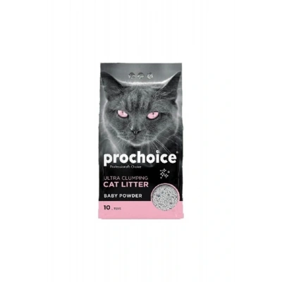Prochoice Bentonit Bebek Pudralı Topaklanan Doğal Kedi Kumu 10 Lt