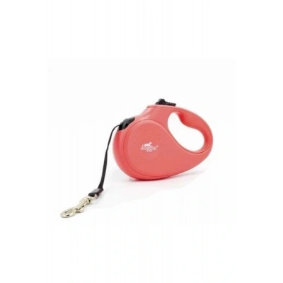 Doggie Master Otomatik Köpek Uzatma Tasması Medium Pembe 25 Kg 5 Mt