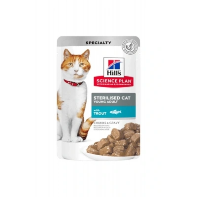 Hills Sterilised Alabalıklı Pouch Kısırlaştırılmış Konserve Kedi Maması 85 Gr